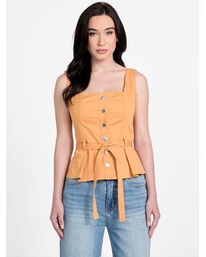 Guess Twyla Twill Top - Blue