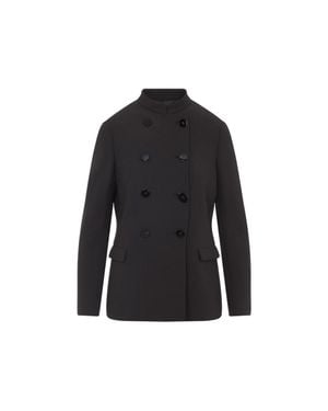 Giorgio Armani Dark Virgin Wool Jacket - Black