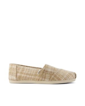 TOMS Alpargata Natural Cozy Plaid