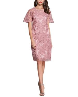 Adele Berto Midi Dress - Red