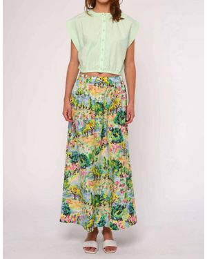 LOVE THE LABEL Porto Maxi Skirt - Green