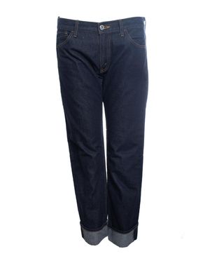 Junya Watanabe Folded Ankle Dark Jeans - Blue