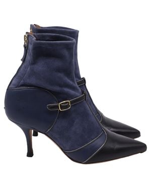 Malone Souliers Sock Ankle Boots - Blue