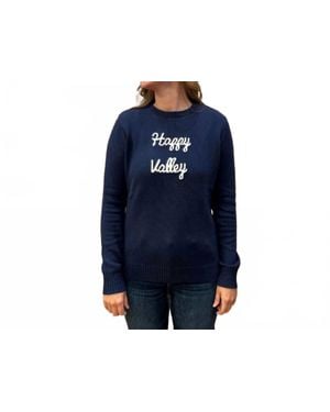 PINK PINEAPPLE Happy Valley Knit Sweater - Blue