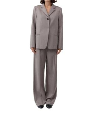 St. Agni 90S Wool Blazer - Gray