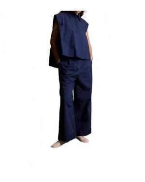 Jijil Steven Striped Pants - Blue
