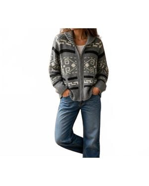 Pendleton Long Westerly Cardigan - Black