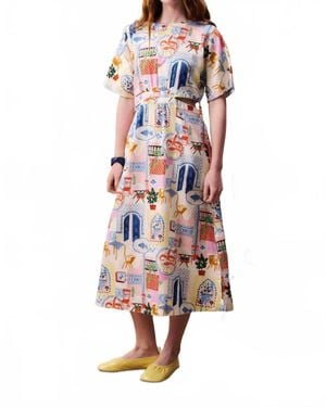 FRNCH Perle Midi Dress - White
