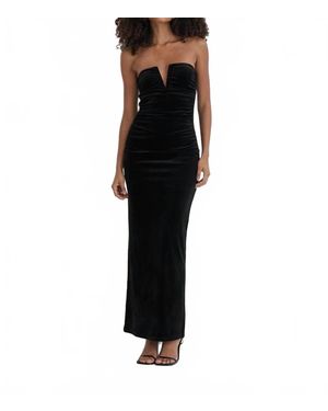 4th & Reckless Ailsa Velvet Maxi Dress - Black