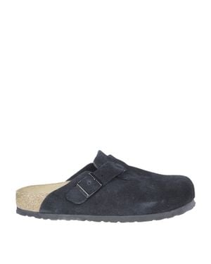 Birkenstock Boston Ciabatta Chiusa Davanti Buckle Cork Clogs - Blue