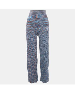 Jonathan Simkhai Caicos Space Knit Wide-Leg Pants - Blue