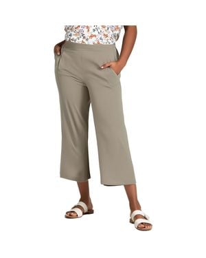 NYDJ Plus Solid Cotton Ankle Pants - Natural