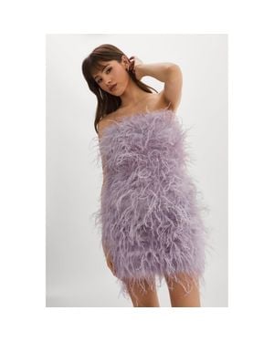 Lamarque Triana Feather Dress - Purple
