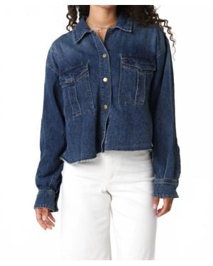 Olivaceous Pleat To Meet You Jacket - Blue