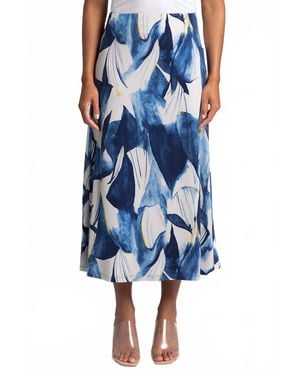 Sympli A-Line Skirt - Blue