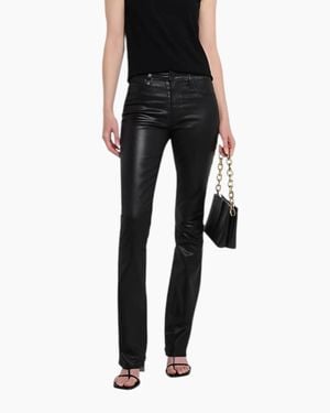 L'Agence Selma Coated Pant - Black