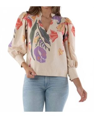 Emily Mccarthy Linen Hampton Top - Multicolor