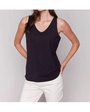 Charlie b Reversible Bamboo Cami Top - Blue
