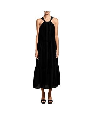 French Connection Aleska Tie Back Maxi Sundress - Black