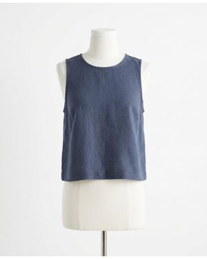 Z Supply Sloane Linen Top - Blue
