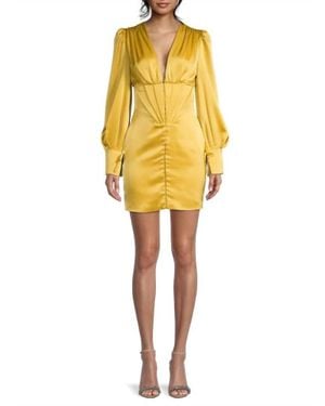 Lavish Alice Corset Dress - Yellow