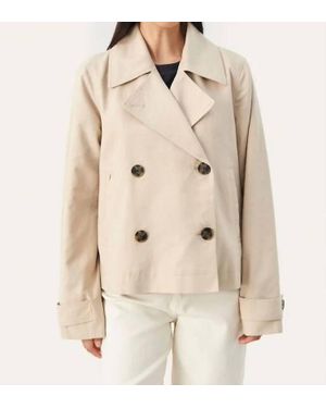 Part Two Sifs Short Trench Jacket - Natural