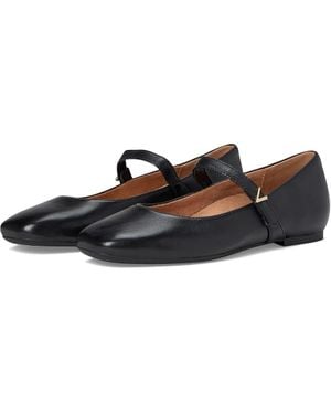 Vionic Alameda Flats Leather Square Toe Mary Jane Zogg385 - Black