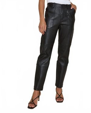 SPRWMN Army Trouser Leather Pant - Black