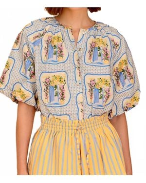Olivia by Livro La Puerta Freda Top - Blue
