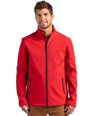 Clique Tempo Stretch Full Zip Softshell Jacket - Red
