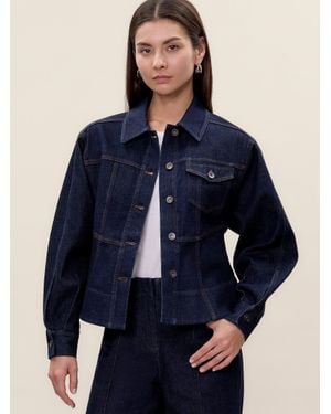 Rebecca Taylor Carmen Denim Jacket - Blue
