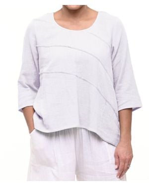 Tulip Clothing Adeline Pullover Top - White
