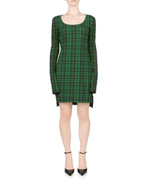 Priscavera Long Sleeve Mini Dress - Green
