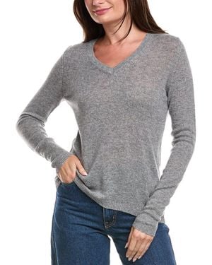 Forte V-Neck Cashmere Sweater - Gray