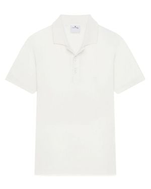 Courreges Classic Short-Sleeve Polo - White
