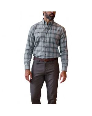Tom Beckbe Dixon Brushed Cotton Shirt - Gray