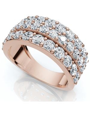 Pompeii3 1 3/4Ct Diamond 8Mm Wide Chelsea Wedding Ring Anniversary Band Lab Grown - Metallic