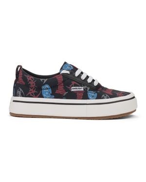 Ambush Vulcanized Lace Up Canvas Sneakers - Blue