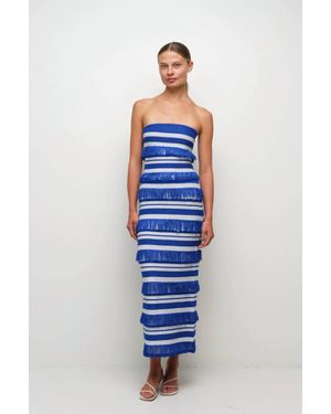 Jonathan Simkhai Cairo Knit Tube Top - Blue