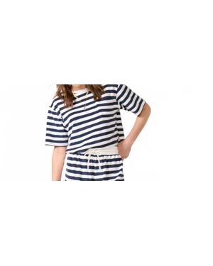 Caydn River Pocket Stripe Tee - Black