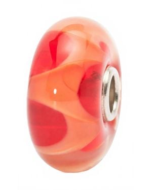 Trollbeads Wave Glass Bead Charm - Pink