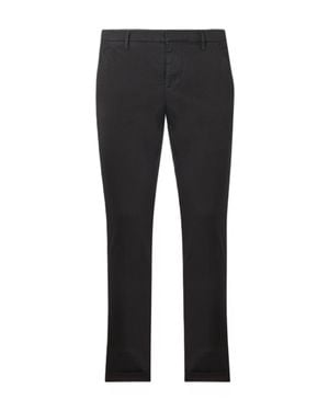 Dondup Solid Gaubert Slim Silhouette Pants - Black