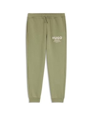 HUGO Logo-Print Tracksuit Bottoms - Green