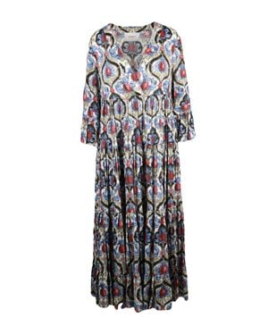 La DoubleJ Empire Bell Sleeve Cotton Dress - White
