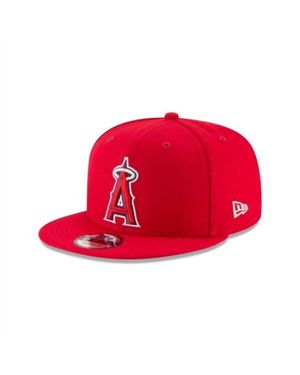 KTZ Los Angeles Angels Basic Snapback Hat - Red