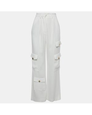 Elisabetta Franchi Crepe Cargo Pants - White