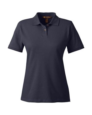 Harriton Cotton Polo - Blue