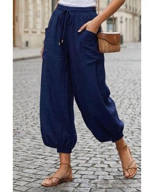 VAVA Eyewear Relaxed Chic Harem Pants - Blue