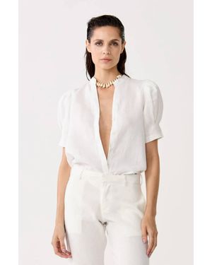 Lanhtropy Athina Linen Shirt - White