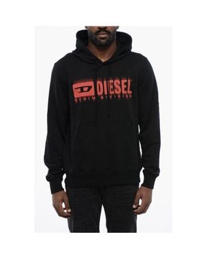 DIESEL Brushed Cotton S-Ginn-Hood-L5 Hoodie - Black